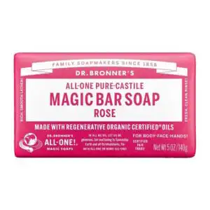 Dr. Bronner’s Rose Castile Bar Soap 5 oz.