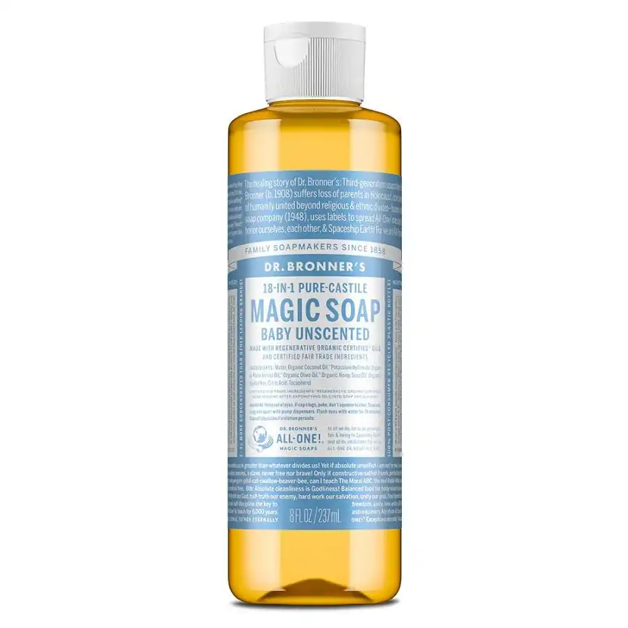 Dr. Bronner's 18-in-1 Baby Mild Castile Soap 8 fl. oz.