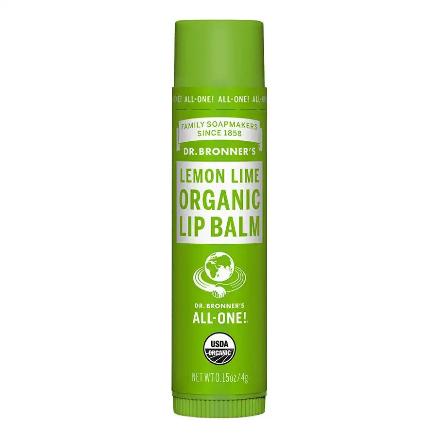 Dr. Bronner's Organic Lemon Lime Lip Balm 0.15 oz.