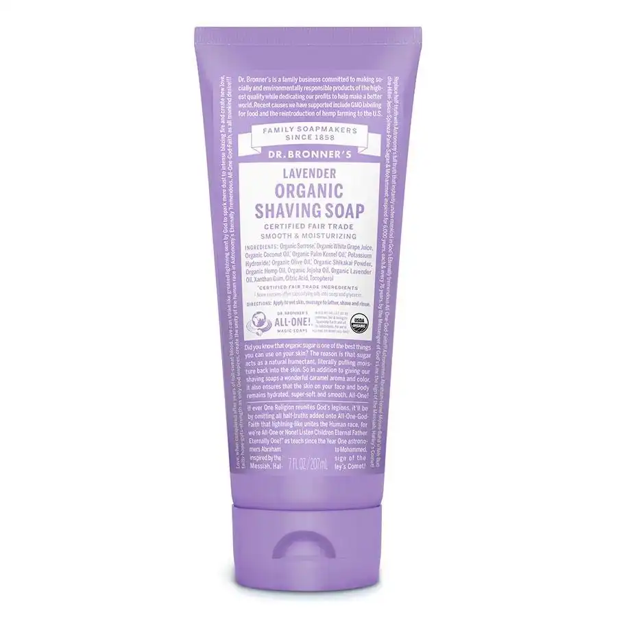 Dr. Bronner's Organic Lavender Shaving Gel 7 fl. oz.