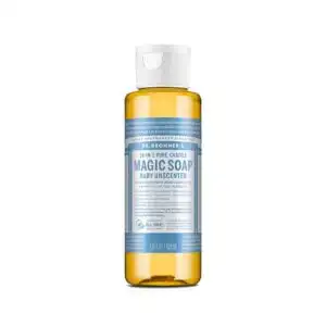 Dr. Bronner’s 18-in-1 Pure Castile Baby Unscented Magic Soap 3.4 fl. oz.