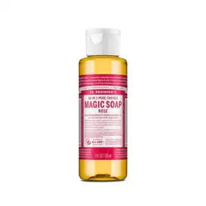 Dr. Bronner’s 18-in-1 Pure Castile Rose Magic Soap 3.4 fl. oz. Dr. Bronner’s 18-in-1 Pure Castile Rose Magic Soap 3.4 fl. oz.