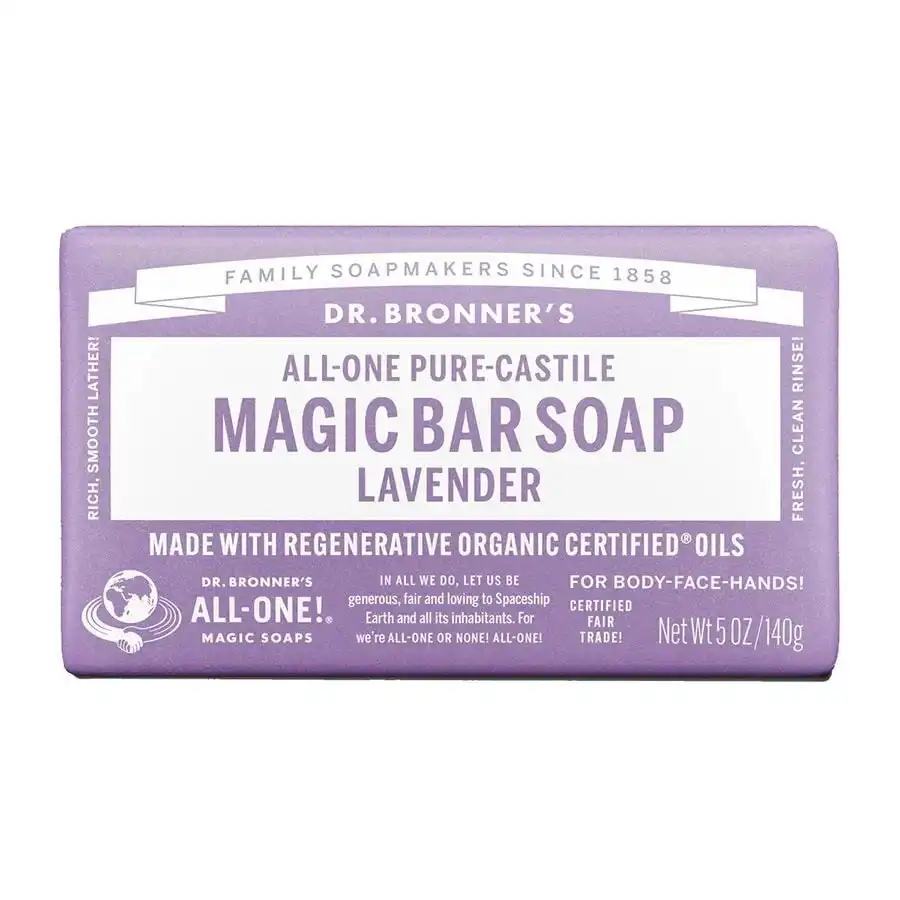Dr. Bronner's Lavender Castile Bar Soap 5 oz.