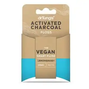 Dr. Tung’s Activated Charcoal Floss 30 yards