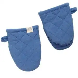 KAF Home Dutch Blue Monaco Quilted Silicone Mini Mitt 8″ x 5.5″