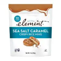 Element Snacks Sea Salt Caramel Crispy Rice Minis 3 oz.