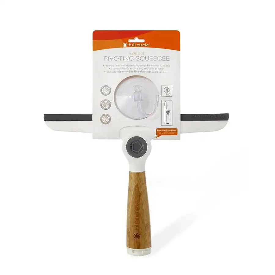 Full Circle White Wipe Out Pivoting Squeegee