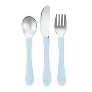 Green Sprouts Light Blueberry Stainless Steel & Sprout Ware Kids’ Cutlery