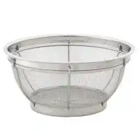 Harold Import Co. Kitchen Mesh Colander, Stainless Steel,10in 10 x 10 x 4 5/8
