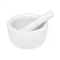 Harold Import Company White Porcelain Mortar & Pestle 3.5