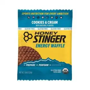 Honey Stinger Cookies & Cream Organic Waffles 1.06 oz. Honey Stinger Cookies & Cream Organic Waffles 1.06 oz.