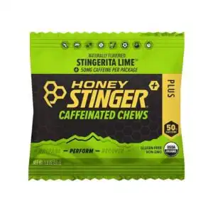 Honey Stinger Stingerita Lime Organic Caffeinated Chews 1.08 oz.