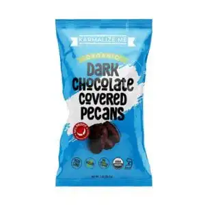 Karmalize.Me Vegan Dark Chocolate Covered Pecans 1 oz.