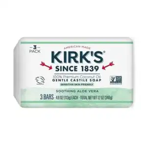 Kirk’s Coco Castile Aloe Vera Bar Soap 3 (4 oz.) pack
