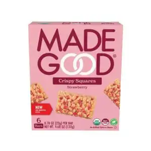 MadeGood Strawberry Crispy Squares 6 count