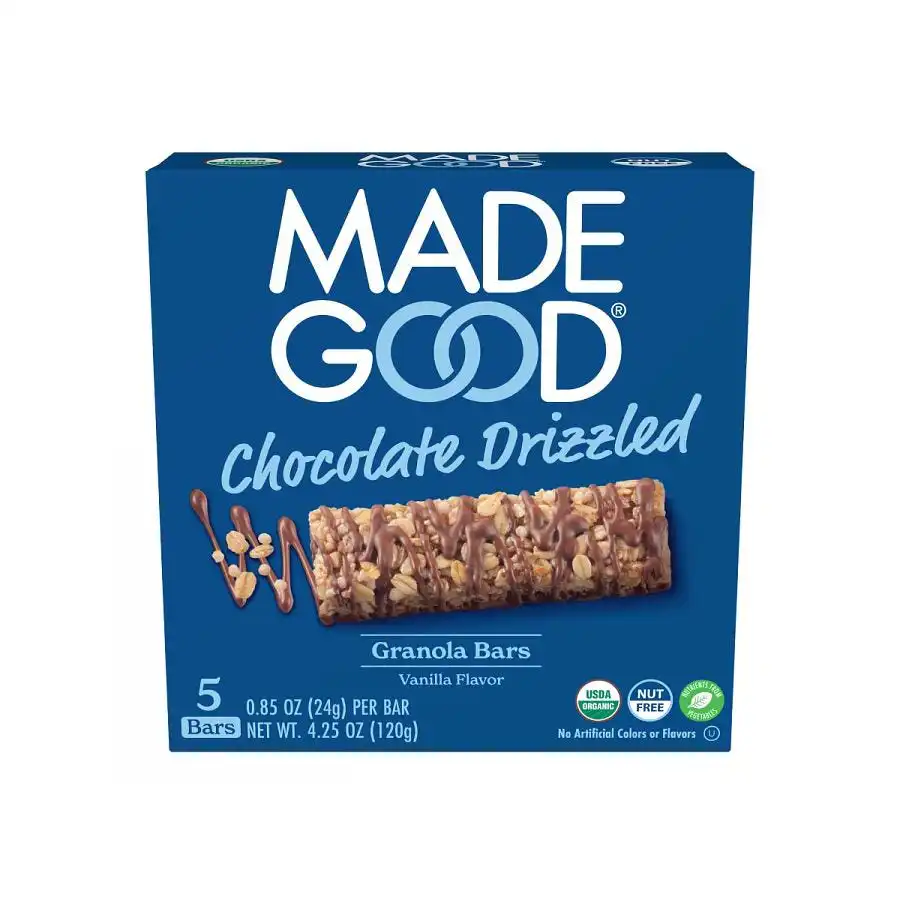 MadeGood Chocolate Drizzled Granola Bars 5 count