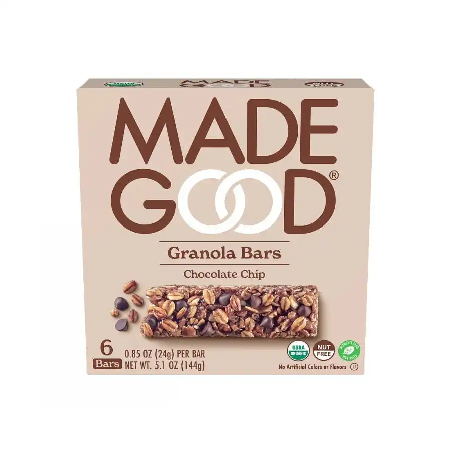 MadeGood Chocolate Chip Granola Bars 6 count