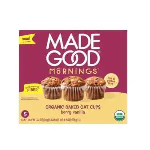 MadeGood Berry Vanilla Organic Baked Oat Cups 5 count