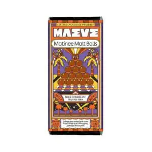 Maeve Matinee Malt Balls Milk Chocolate Truffle Bar 2.4 oz.