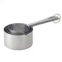 Harold Import Co. Baking Stainless Steel Measuring Cup, Set of 4 7″ x 3 3/8″ x 2 1/4″