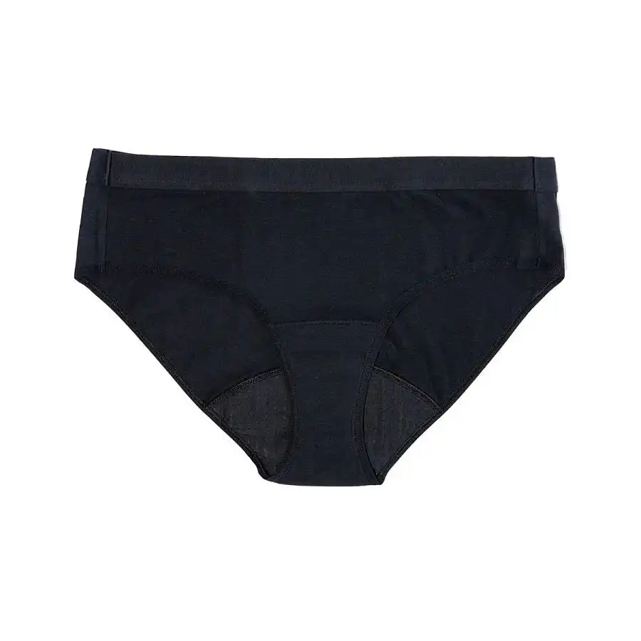 Saalt Volcanic Black Extra Small Cotton Brief Heavy Absorbency Period Underwear