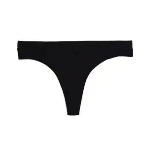 Saalt Volcanic Black Large Leakproof Comfort Light Absorbency Thong