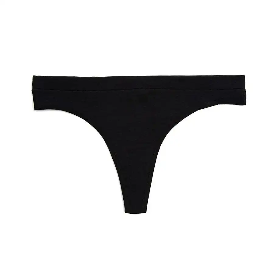 Saalt Volcanic Black Large Leakproof Comfort Light Absorbency Thong