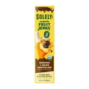 Solely Organic Banana & Chocolate Fruit Jerky 0.8 oz.