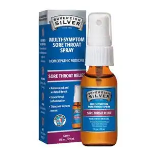 Sovereign Silver Bio-Active Silver Hydrosol Multi-Symptom Sore Throat Spray 1 fl. oz.