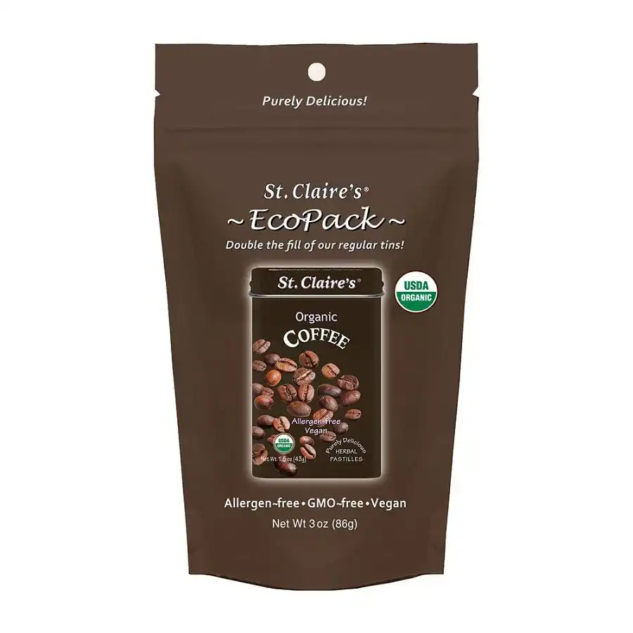 St. Claire's Organics Coffee Herbal Pastilles Eco-Pack 3 oz. bag