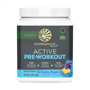 Sunwarrior Blue Raspberry Pineapple Active Pre-Workout 13.9 oz.