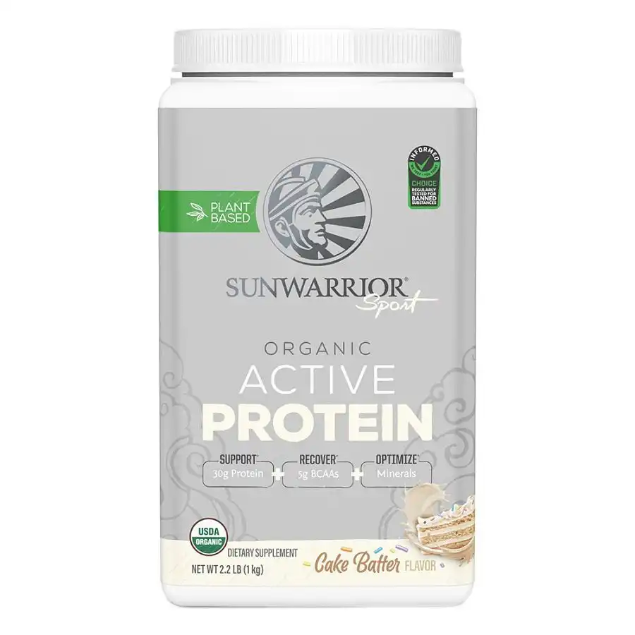 Sunwarrior Organic Cake Batter Active Protein 2.2 lbs.