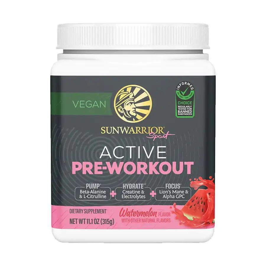 Sunwarrior Watermelon Active Pre-Workout 13.9 oz.