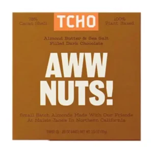 TCHO Aww Nuts Almond Dark Chocolate Bar 2.5 oz