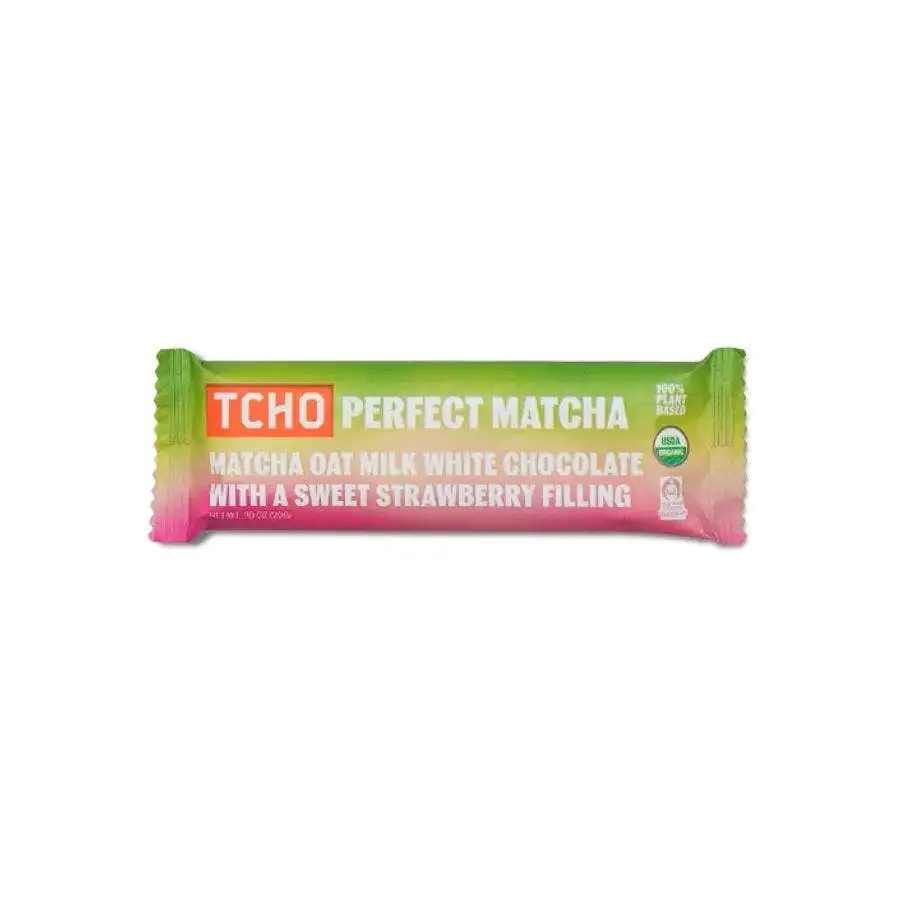 TCHO Perfect Matcha Oat Milk White Chocolate Bar 0.70 oz.