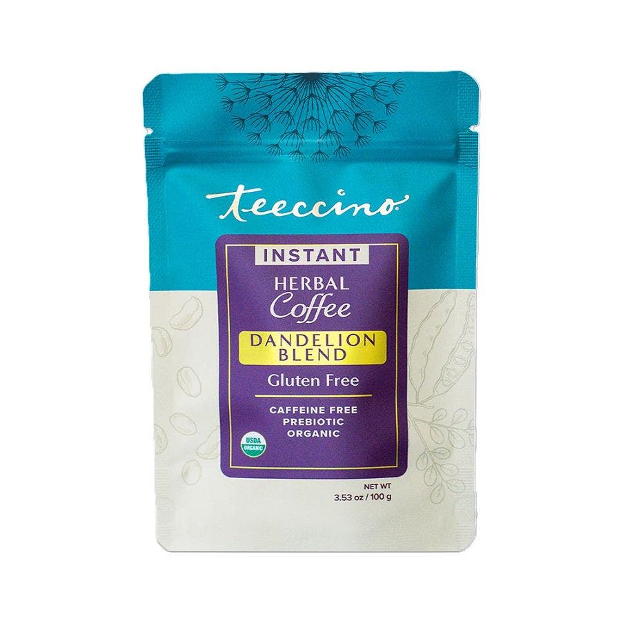 Teeccino Organic Dandelion Blend Instant Herbal Coffee 3.53 oz.