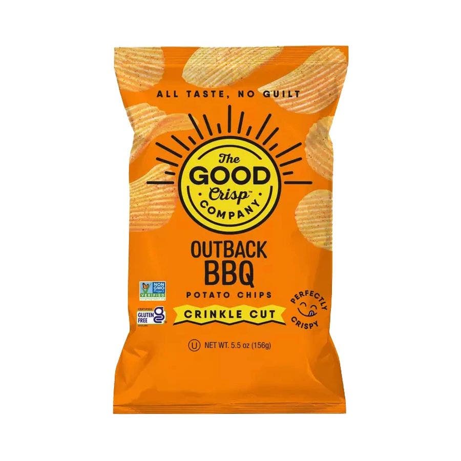 The Good Crisp Company Outback BBQ Crinkle Cut Potato Chips 12 (5.5 oz.) bags
