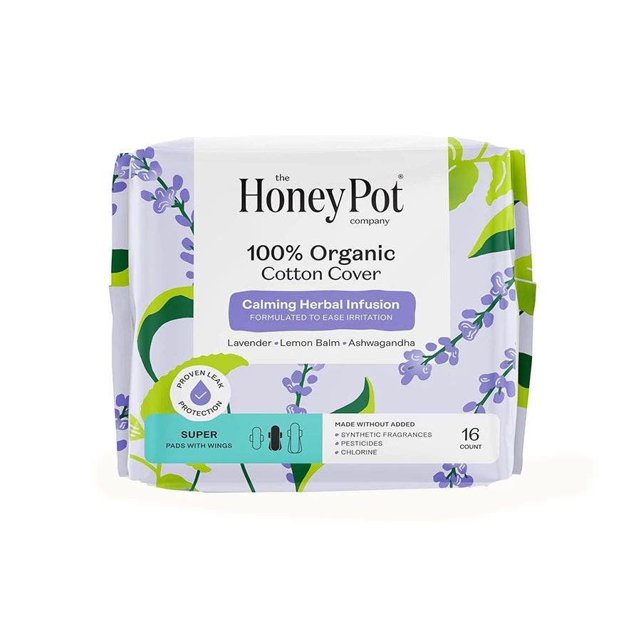 The Honey Pot Calming Super Pads 16 count