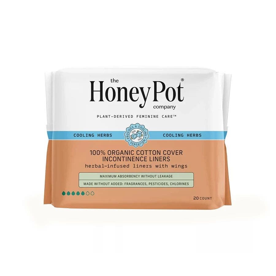 The Honey Pot Cooling Incontinence Liners 20 count
