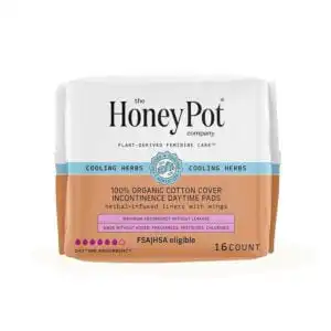 The Honey Pot Cooling Incontinence Daytime Pads 16 count