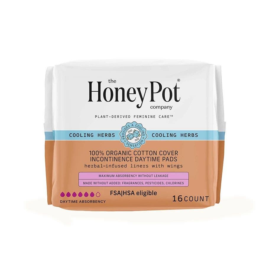 The Honey Pot Cooling Incontinence Daytime Pads 16 count