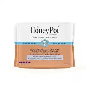The Honey Pot Cooling Incontinence Overnight Pads 16 count