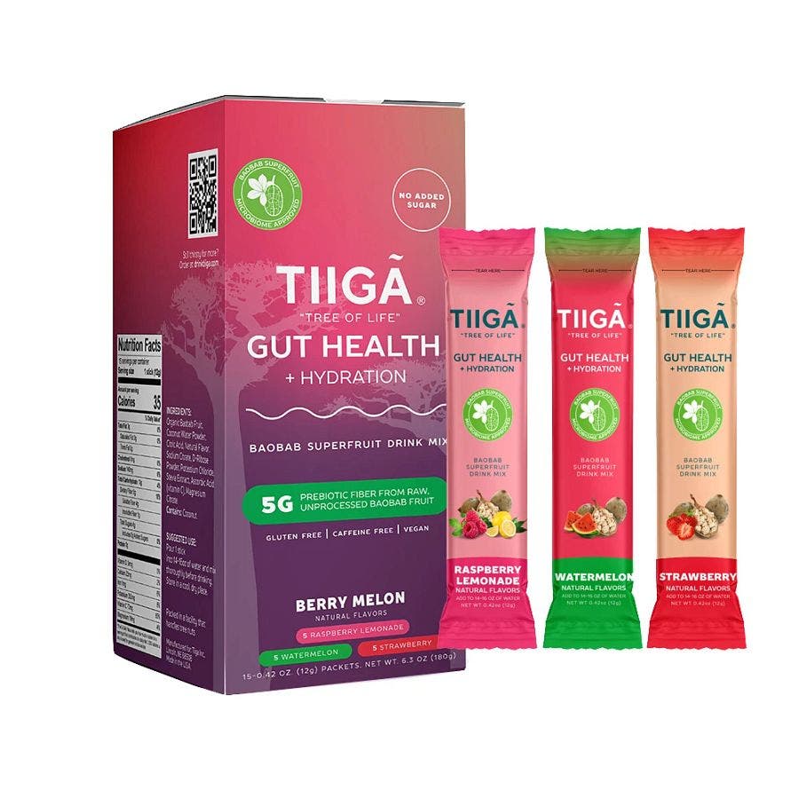 Tiiga Berry Melon Variety Gut Health + Hydration 15 (0.42 oz.) box