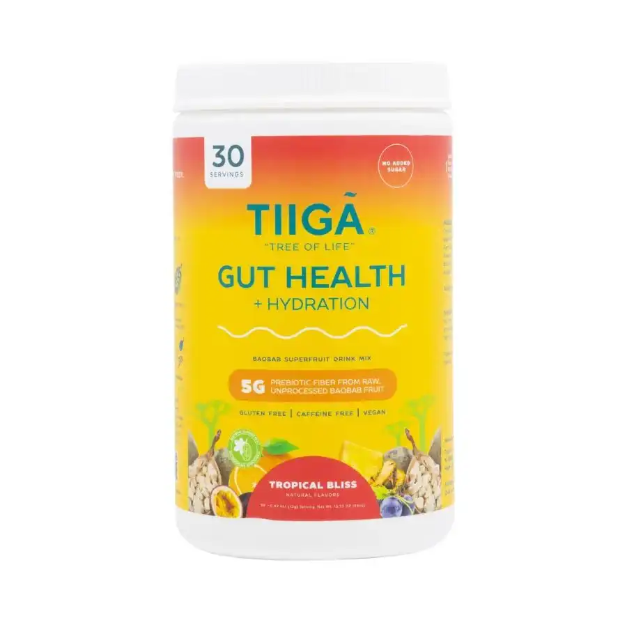 Tiiga Tropical Bliss Gut Health + Hydration 12.7 oz. canister