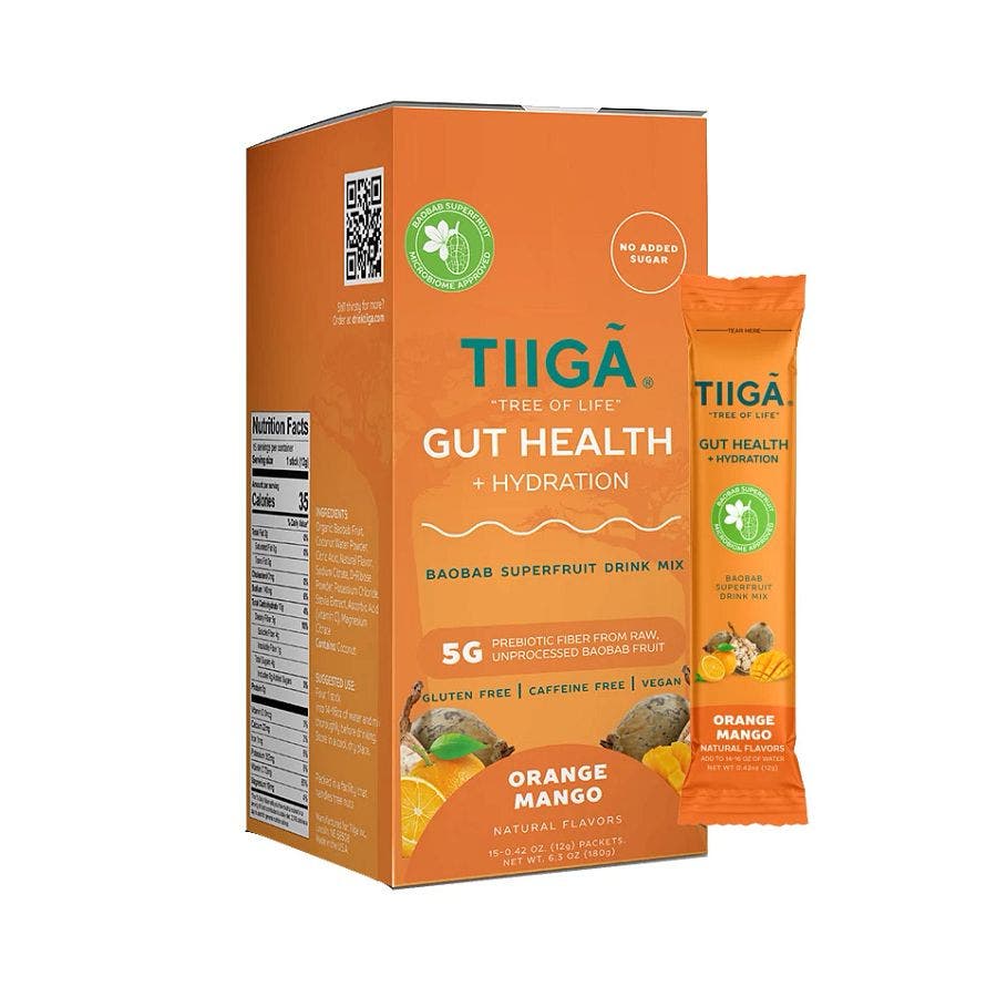 Tiiga Orange Mango Gut Health + Hydration 15 (0.42 oz.) box
