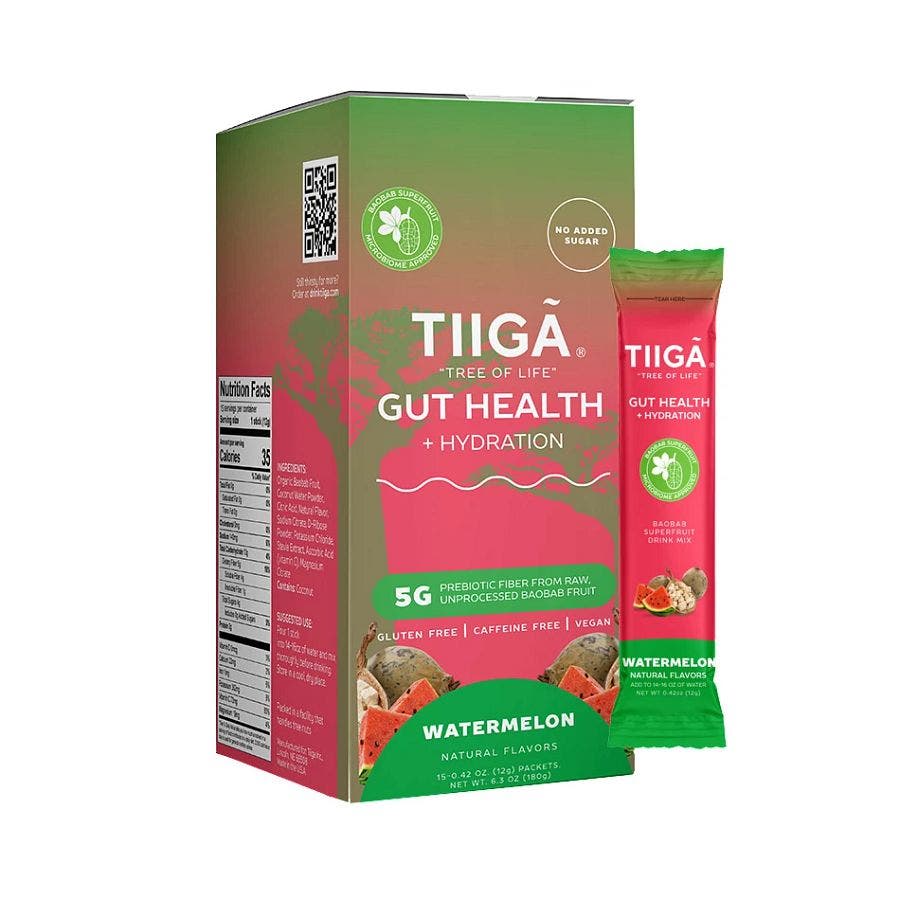Tiiga Watermelon Gut Health + Hydration 15 (0.42 oz.) box