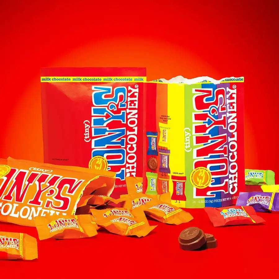 Tony's Chocolonely Tiny Tony's Milk Chocolate Pouch 4.44 oz. - Image 3