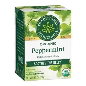 Traditional Medicinals Organic Green Peppermint Tea 16 tea bags