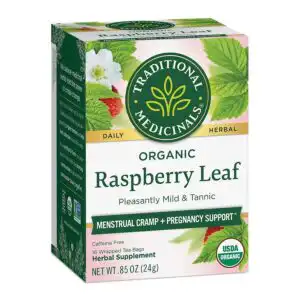 Traditional Medicinals Organic Raspberry Leaf Tea 16 tea bags