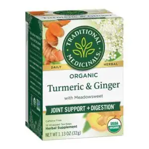 Traditional Medicinals Organic Turmeric with Meadowsweet & Ginger Tea 16 tea bags